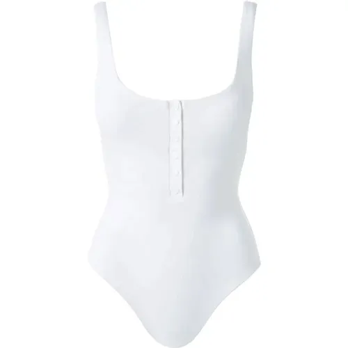 Weißer Taormina Badeanzug mit SPF 50+ , Damen, Größe: 2XL - Melissa Odabash - Modalova