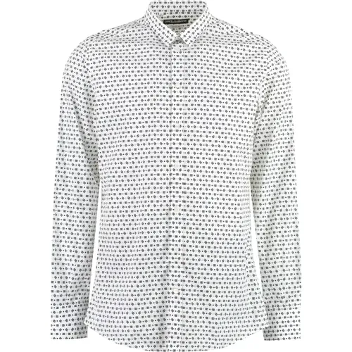 Printed cotton shirt , male, Sizes: XL, L, M - Dolce & Gabbana - Modalova