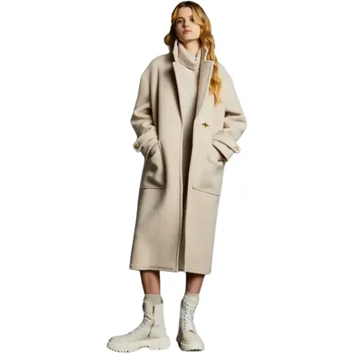 Cream Coats for Women , female, Sizes: XS, 2XS - Fay - Modalova