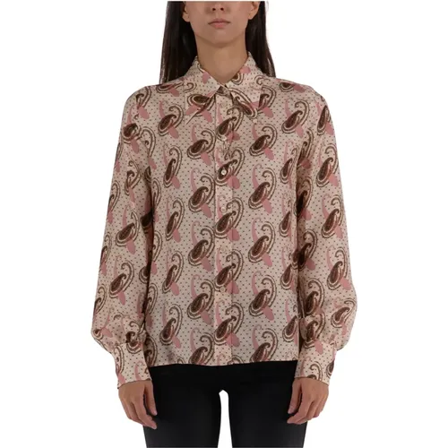 Silk Twill Paisley Shirt , female, Sizes: S, XS - ETRO - Modalova