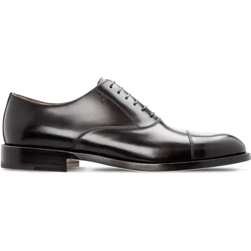 Iconische schwarze Oxford-Schuhe , Herren, Größe: 41 1/2 EU - Moreschi - Modalova