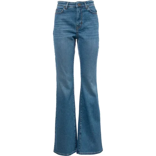 Ausgestellte Jeans aus Bio-Baumwolle , Damen, Größe: XS - Max Mara Weekend - Modalova