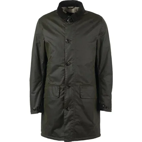 Wax Mac Fern Forest Mist-S , male, Sizes: M - Barbour - Modalova