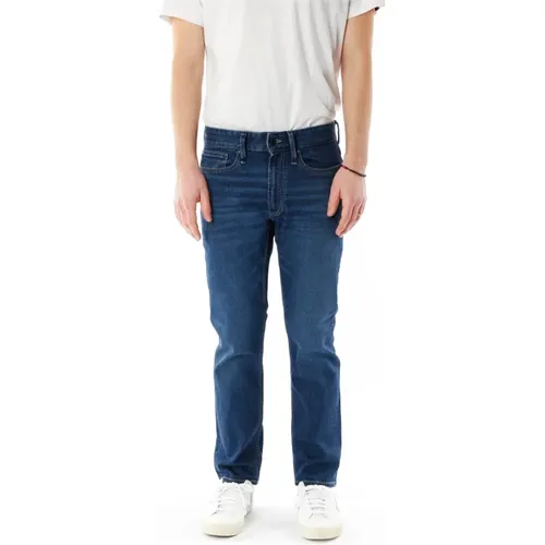 Ridge Straight Fit Low Waist Jeans , Herren, Größe: W33 L30 - Denham - Modalova