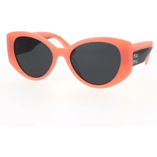 Irregular Oversized Sunglasses with Wide Arms , female, Sizes: 53 MM - Miu Miu - Modalova