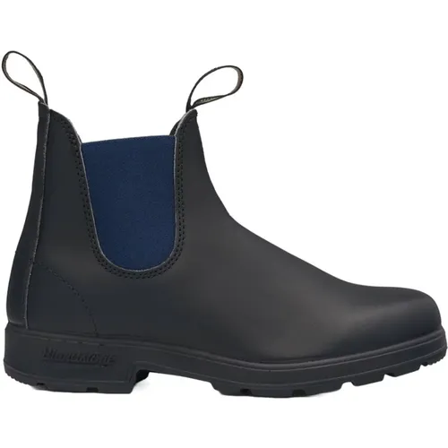 Schwarze Lederstiefel , Herren, Größe: 40 EU - Blundstone - Modalova