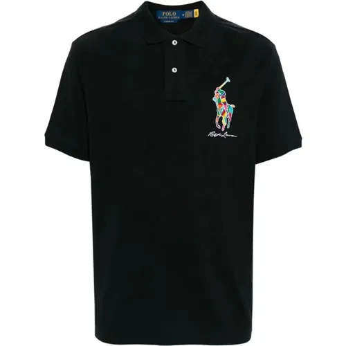 Casual Schwarzes Kurzarm-Poloshirt - Polo Ralph Lauren - Modalova