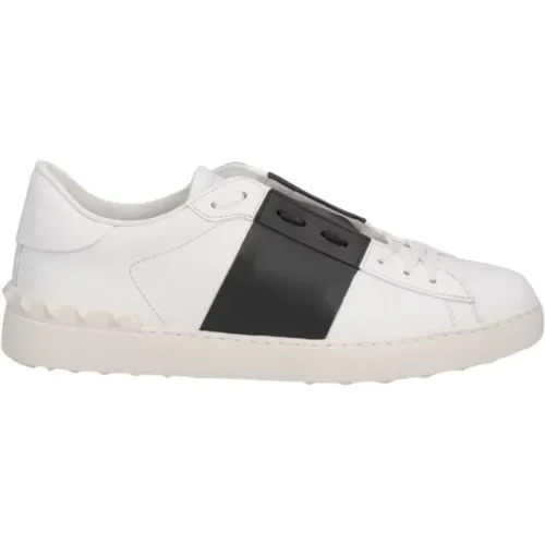 Weiße Leder Sneakers mit Nieten , Herren, Größe: 42 EU - Valentino Garavani - Modalova