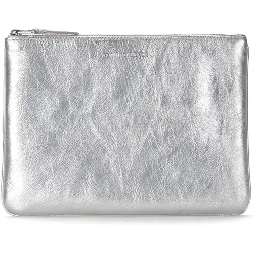 Logo Wallet with Top Zip Closure , female, Sizes: ONE SIZE - Comme des Garçons - Modalova