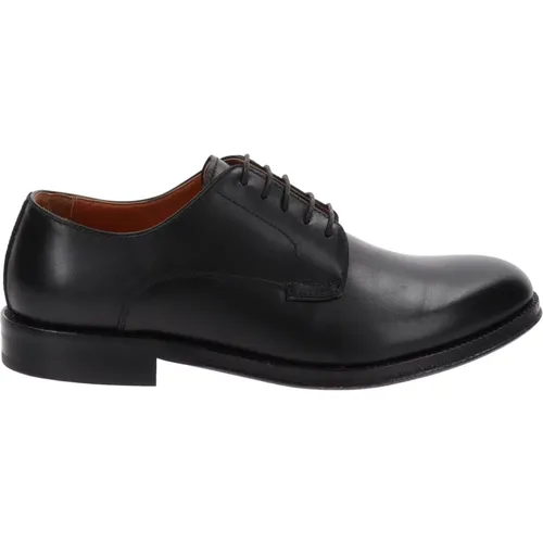 Leather Lace-up Shoes , male, Sizes: 7 UK, 9 UK, 6 UK, 10 UK, 8 UK - Nerogiardini - Modalova