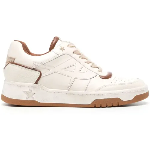 Leather Sneakers with Panelled Design , female, Sizes: 7 UK - Ash - Modalova