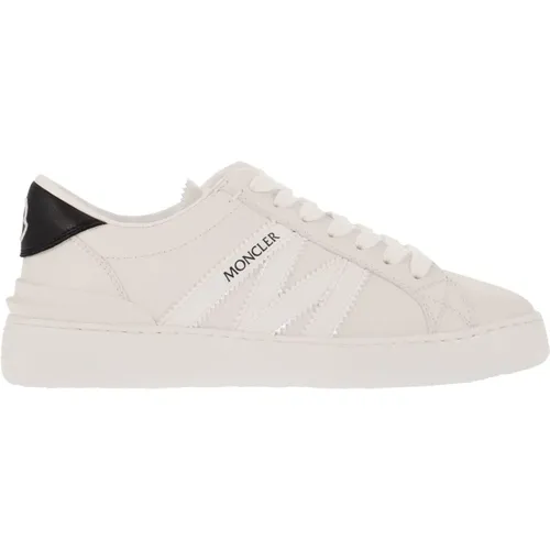 Nylon Low Lace-Up Sneakers with Scalloped Profile Bands , female, Sizes: 7 UK - Moncler - Modalova