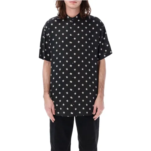 Star Bowling Shirt , male, Sizes: L, M, XL - Balmain - Modalova
