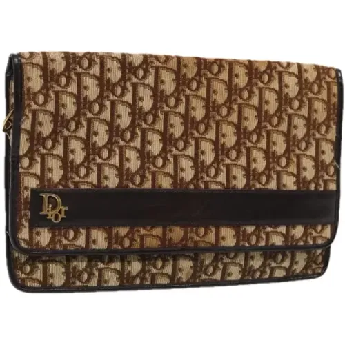 Pre-owned Canvas clutches , female, Sizes: ONE SIZE - Dior Vintage - Modalova