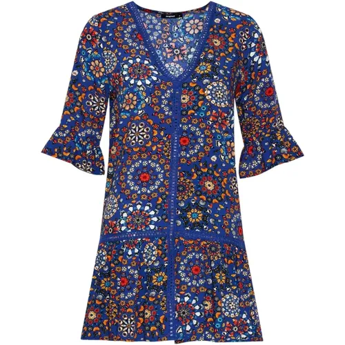 Kurzes Kleid , Damen, Größe: S - Desigual - Modalova