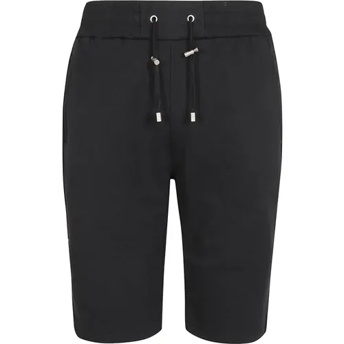 Baumwoll Flock Bermuda Shorts , Herren, Größe: M - Balmain - Modalova