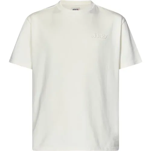 T-shirt with Tone-on-tone Logo , male, Sizes: S, L, XL, M - Autry - Modalova