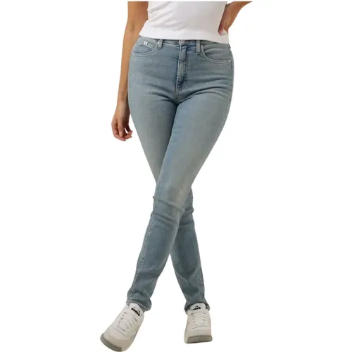High Rise Skinny Jeans , Damen, Größe: W27 L32 - Calvin Klein - Modalova