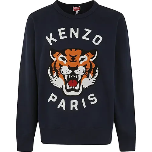 Lucky Tiger Oversize Sweatshirt , Herren, Größe: L - Kenzo - Modalova