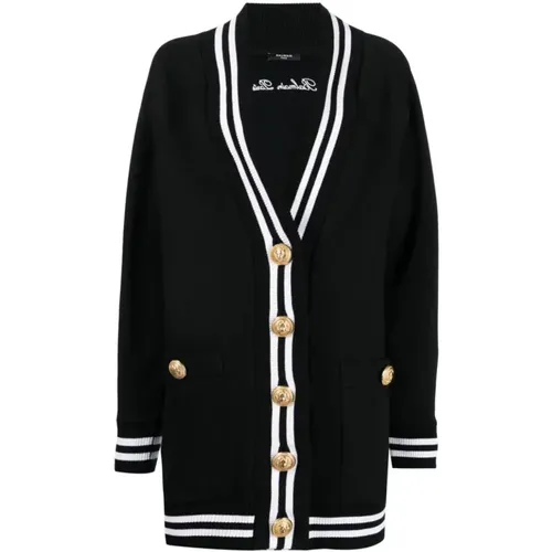 Classic Mid-Length Coat , female, Sizes: XS - Balmain - Modalova