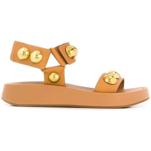 Golden Ball Stud Sandals , female, Sizes: 2 UK - Ash - Modalova