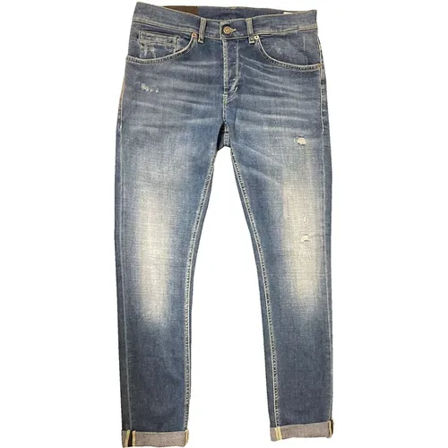 Slim-Fit Jeans für stilvollen Komfort , Herren, Größe: W34 - Dondup - Modalova