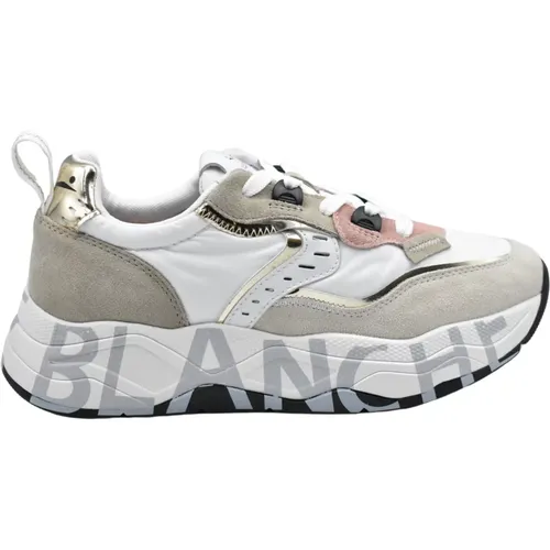 Grey Flat Shoes Club105 Off White , female, Sizes: 7 UK - Voile blanche - Modalova