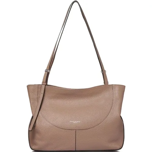 Beige Leder Schultertasche - Gianni Chiarini - Modalova