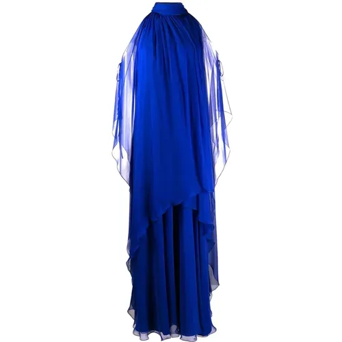 V047501140296 Silk Dress , female, Sizes: S - alberta ferretti - Modalova