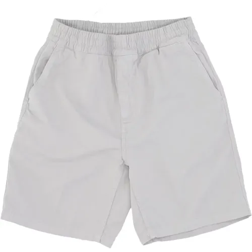 Silberne Garment Dyed Streetwear Shorts , Herren, Größe: L - Carhartt WIP - Modalova