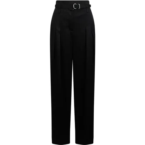 Ankle-tie tailored trousers , female, Sizes: S, M - Jil Sander - Modalova