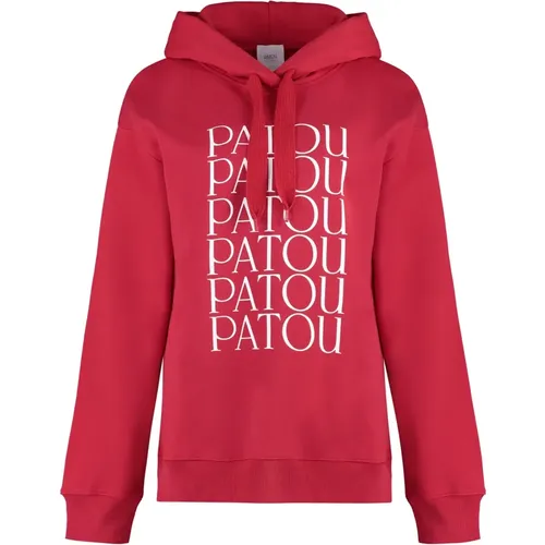 Baumwollhoodie mit gerippten Bündchen - Patou - Modalova