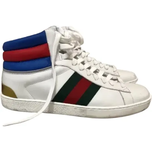 Pre-owned Leather sneakers , male, Sizes: 5 UK - Gucci Vintage - Modalova
