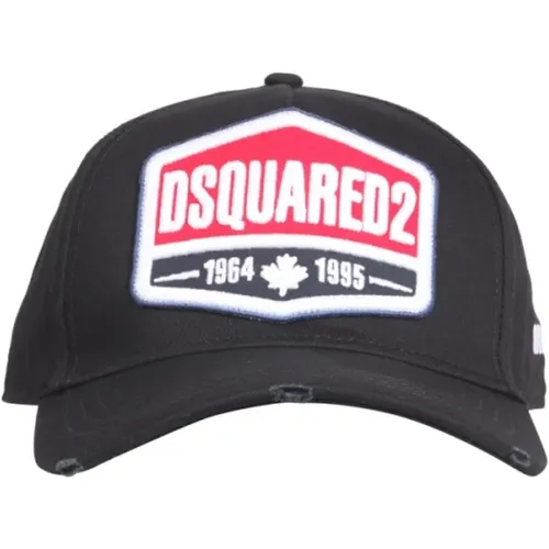 Logo Patch Baseball Cap , male, Sizes: ONE SIZE - Dsquared2 - Modalova