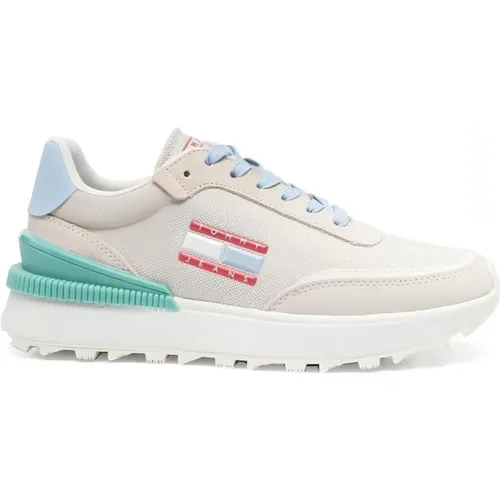 Polyester Sneakers for Women , female, Sizes: 3 UK - Tommy Jeans - Modalova