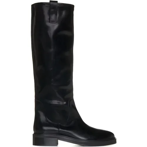 Leather Knee-High Boots , female, Sizes: 8 UK - aeyde - Modalova