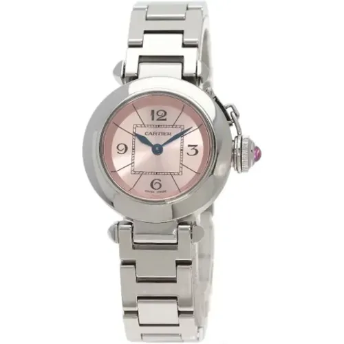 Pre-owned Stainless Steel watches , female, Sizes: ONE SIZE - Cartier Vintage - Modalova