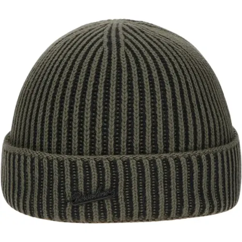 Kaschmir-Mischung Gerippter Bündchen Beanie - Borsalino - Modalova