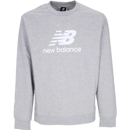 Logo Crewneck Sweatshirt French Terry Athletic , Herren, Größe: M - New Balance - Modalova