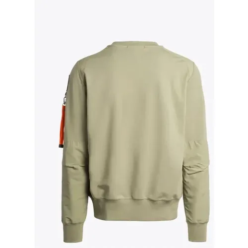 Beiger Sabre-Sweatshirt mit Nylon-Einsätzen - Parajumpers - Modalova