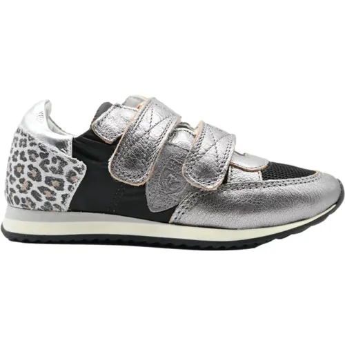 Sportliche Leo Schwarz Silber Sneakers - Philippe Model - Modalova