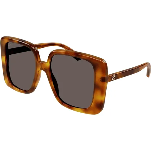 Gg1314S Sonnenbrille , Damen, Größe: 55 MM - Gucci - Modalova