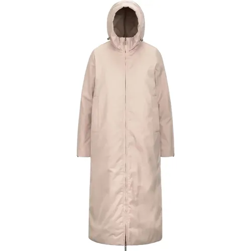 Rosa Twill Pelzjacke , Damen, Größe: L - K-way - Modalova