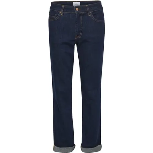 Dark Denim Regular Jeans , female, Sizes: W26 - Saint Tropez - Modalova