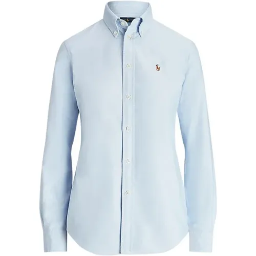 Blaues Langarm Polo Shirt - Ralph Lauren - Modalova