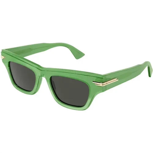 Grün/Grün Sonnenbrille,Sunglasses,Sonnenbrille Bv1122S - Bottega Veneta - Modalova
