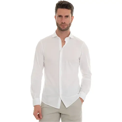 Texturiertes Polo-Shirt mit französischem Kragen,Polo Shirt mit französischem Kragen Texturiert Stretch,Polo Shirt mit französischem Kragen - Gran Sasso - Modalova