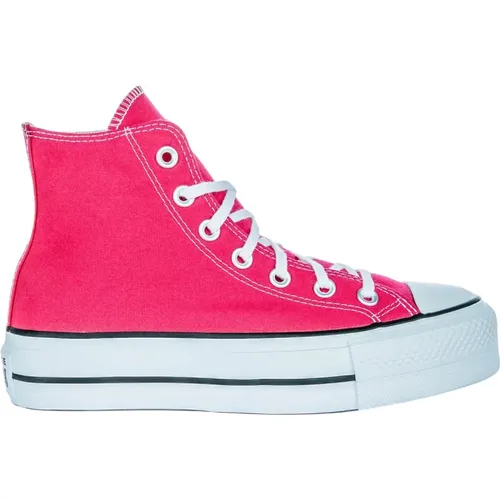 Fuchsia Women's Platform Sneakers , female, Sizes: 4 1/2 UK, 6 UK, 6 1/2 UK, 5 UK, 4 UK, 7 UK, 8 UK, 3 UK, 3 1/2 UK - Converse - Modalova