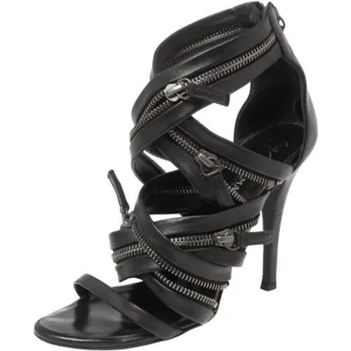 Pre-owned Leather sandals , female, Sizes: 3 1/2 UK - Giuseppe Zanotti Pre-owned - Modalova
