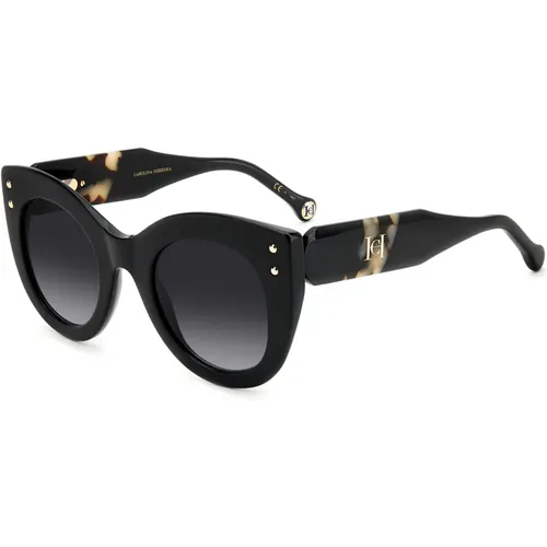 Black Havana Sunglasses , female, Sizes: 50 MM - Carolina Herrera - Modalova